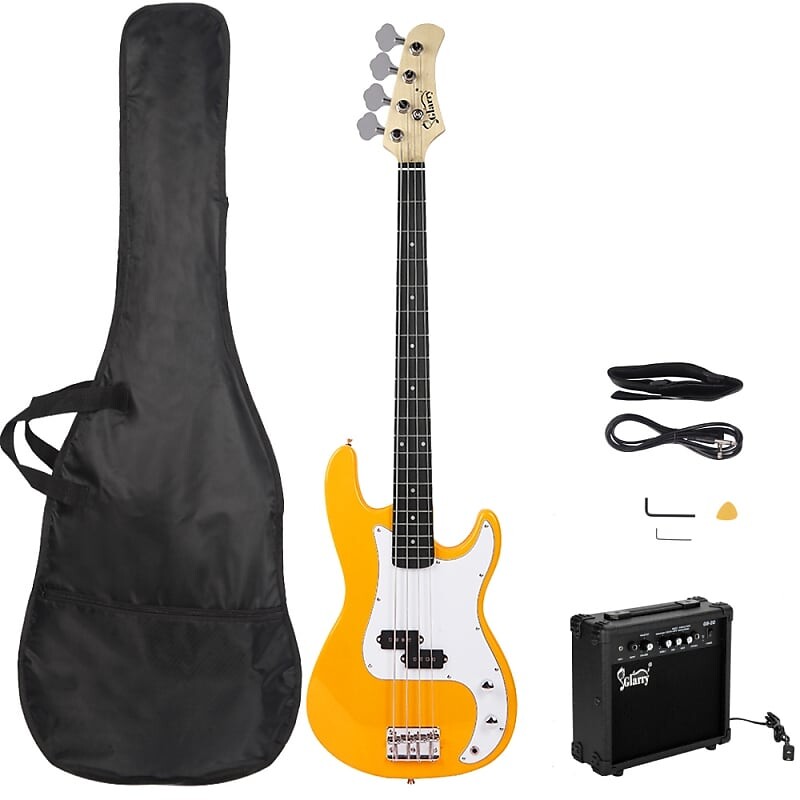 Басс гитара Glarry Yellow GP Electric Bass Guitar + 20W Amplifier
Басс гитара Glarry Yellow GP Electric Bass Guitar + 20W Amplifier