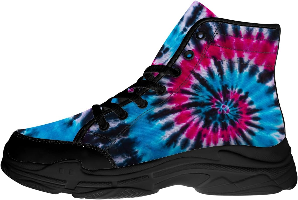 Кроссовки Quorax для мужчин и женщин с высокой посадкой и эффектом тай-дай, на шнуровке, из хлопка, подарок для него и для нее, черный/синий/розовый
Кроссовки Quorax для мужчин и женщин с высокой посадкой и эффектом тай-дай, на шнуровке, из хлопка, подарок для него и для нее, черный/синий/розовый