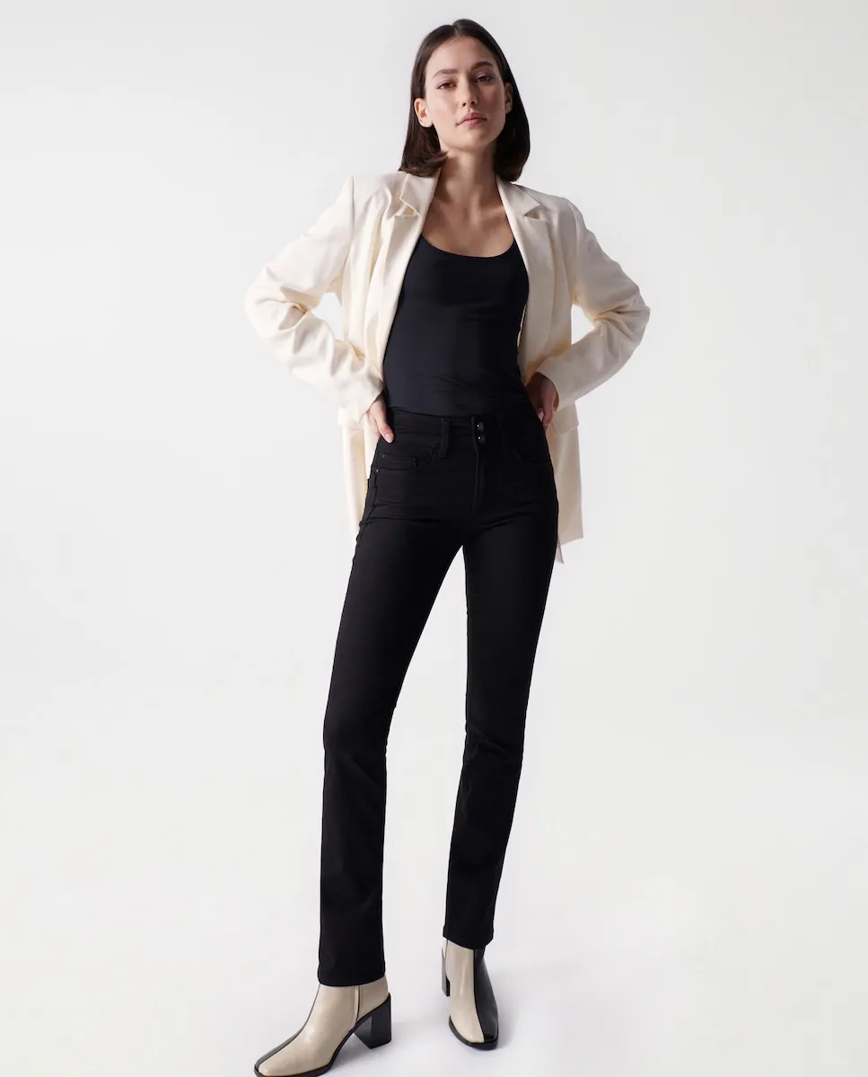 Секретный толчок в узких черных женских джинсах скинни Salsa Jeans, черный
Секретный толчок в узких черных женских джинсах скинни Salsa Jeans, черный