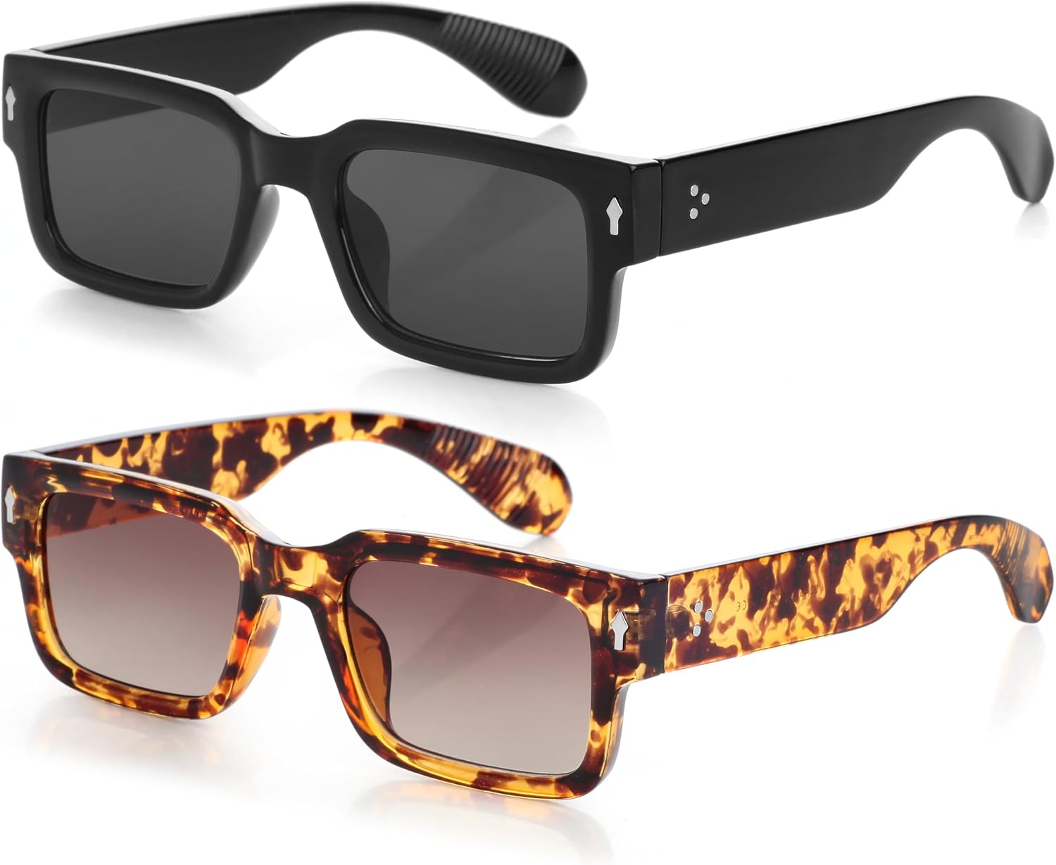 Солнцезащитные очки Kursan Square Thick Frame Black для мужчин и женщин, модные прямоугольные солнцезащитные очки с защитой от УФ-излучения UV400, 2 Pack(black/Black + Tortoise/Gradient Brown)
Солнцезащитные очки Kursan Square Thick Frame Black для мужчин и женщин, модные прямоугольные солнцезащитные очки с защитой от УФ-излучения UV400, 2 Pack(black/Black + Tortoise/Gradient Brown)