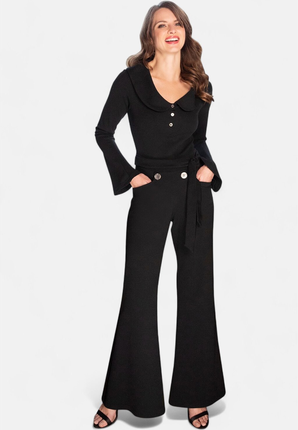 Комбинезон BELL-BOTTOM WITH COLLAR DETAIL HotSquash, черный
Комбинезон BELL-BOTTOM WITH COLLAR DETAIL HotSquash, черный