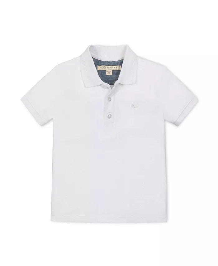 Рубашка-поло с короткими рукавами из органического трикотажа пике для мальчиков и девочек Hope & Henry, белый
Рубашка-поло с короткими рукавами из органического трикотажа пике для мальчиков и девочек Hope & Henry, белый