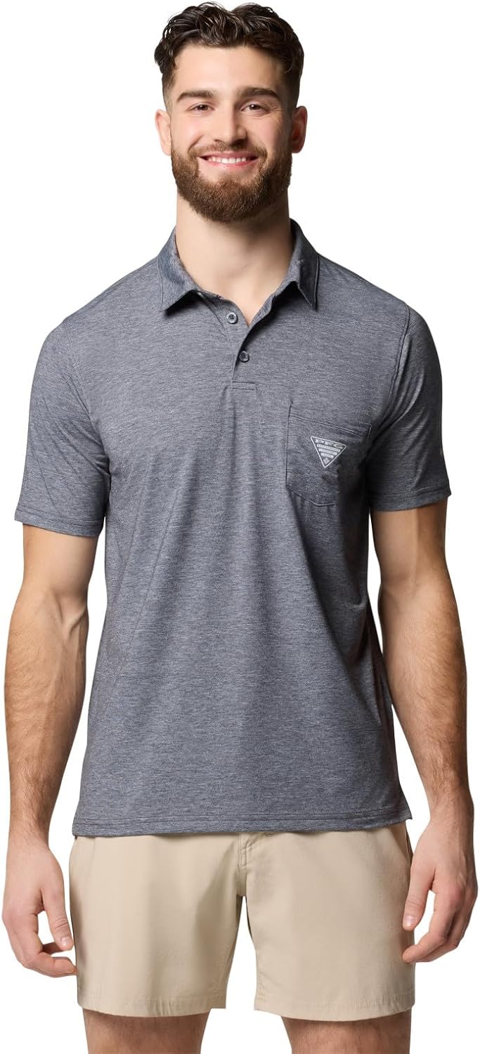Columbia мужская футболка-поло PFG Uncharted, Shark Heather 2024
Columbia мужская футболка-поло PFG Uncharted, Shark Heather 2024