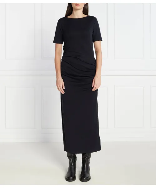 Платье с оборками и вырезом-лодочкой Tommy Hilfiger, черный
Платье с оборками и вырезом-лодочкой Tommy Hilfiger, черный