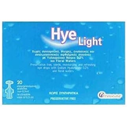 Hye Light увлажняющий глазной раствор 0,5 мл - упаковка 20 шт. Fotopharmacy
Hye Light увлажняющий глазной раствор 0,5 мл - упаковка 20 шт. Fotopharmacy