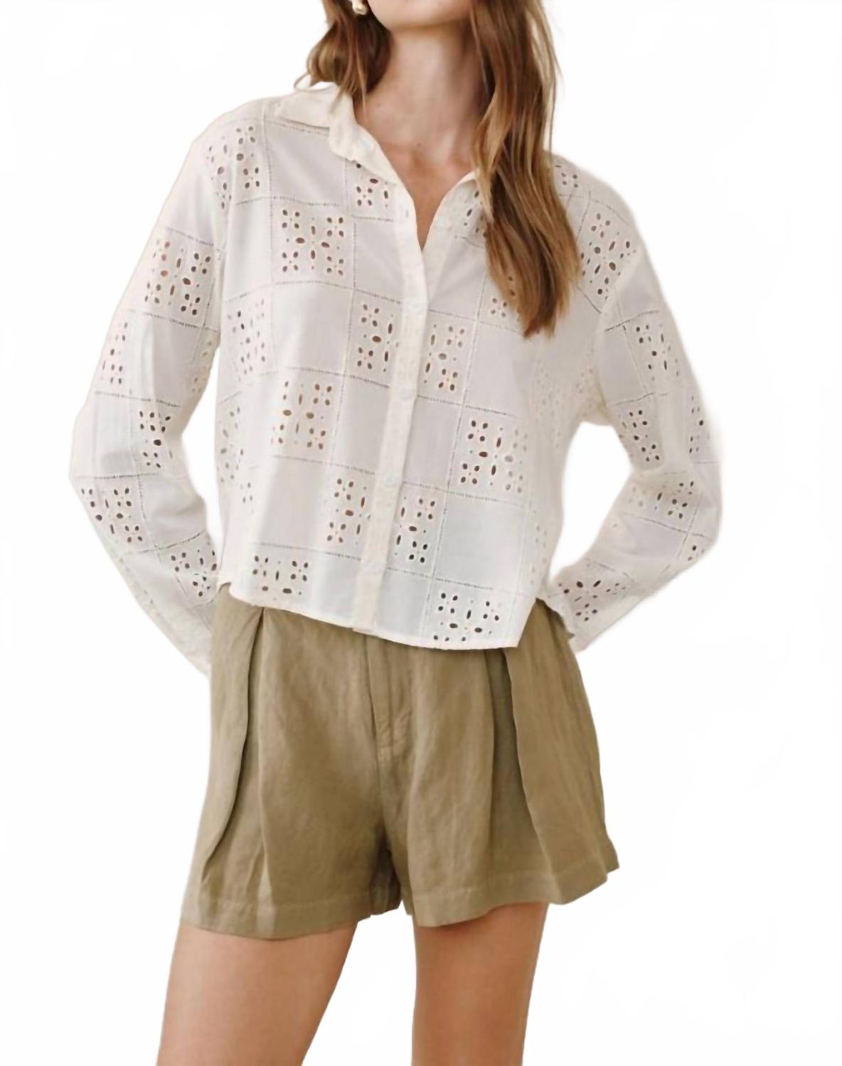 Bella Dahl Контрастная рубашка на пуговицах нежно-бежевого цвета
Bella Dahl Контрастная рубашка на пуговицах нежно-бежевого цвета