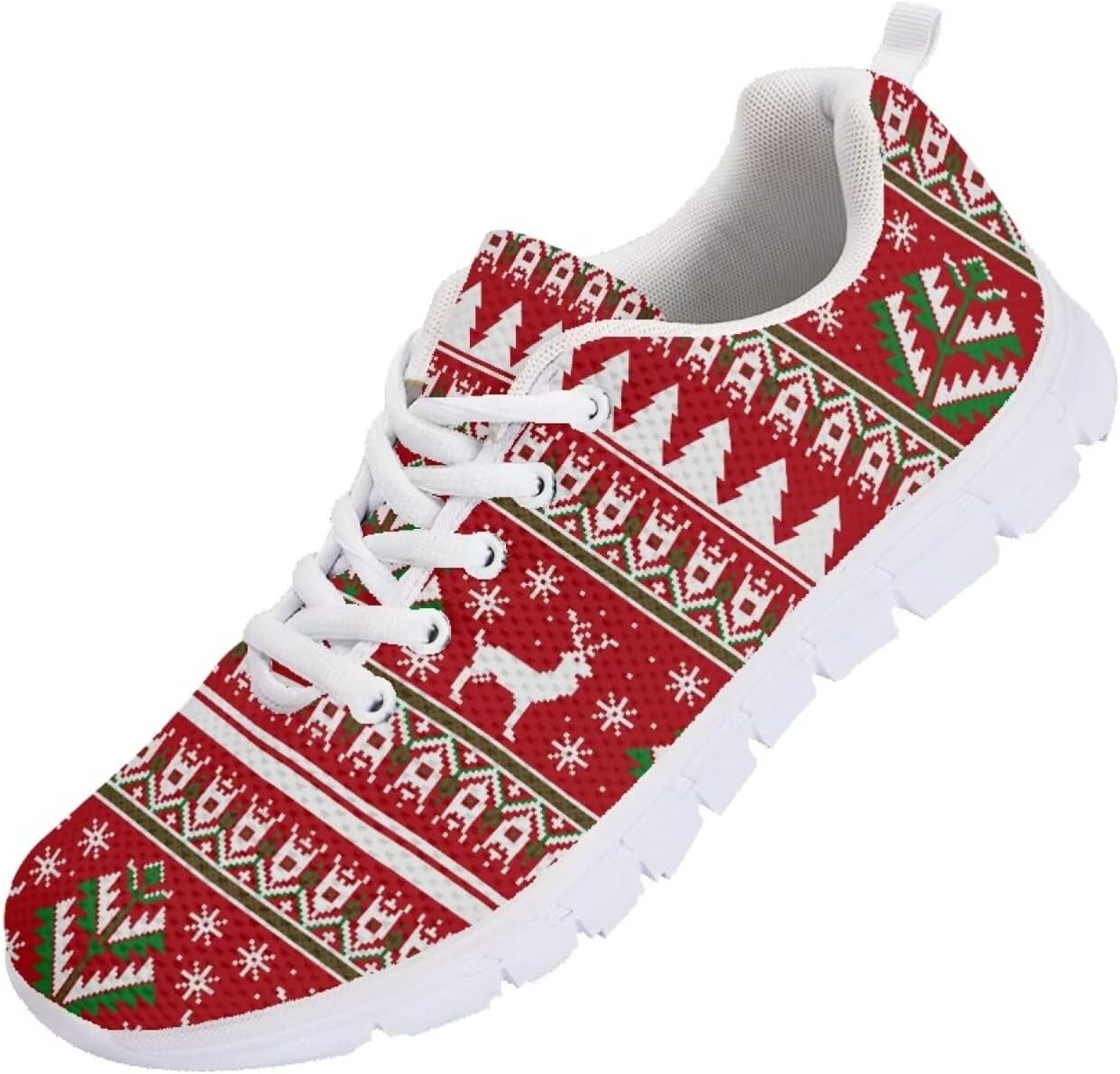 Легкие кроссовки POLERO для женщин, повседневные дышащие сетчатые кроссовки для бега и тренировок, простые, с ярким рисунком панд, Xmas Stripes
Легкие кроссовки POLERO для женщин, повседневные дышащие сетчатые кроссовки для бега и тренировок, простые, с ярким рисунком панд, Xmas Stripes