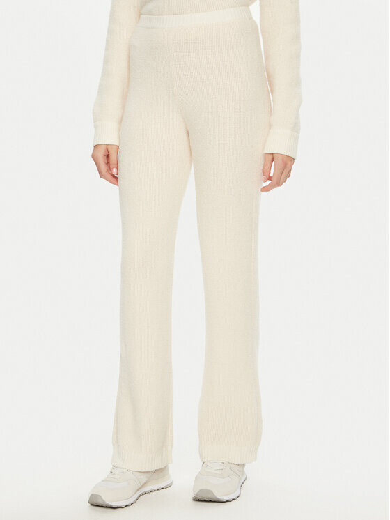 Трикотажные брюки прямого кроя American Vintage, экрю 
Трикотажные брюки прямого кроя American Vintage, экрю