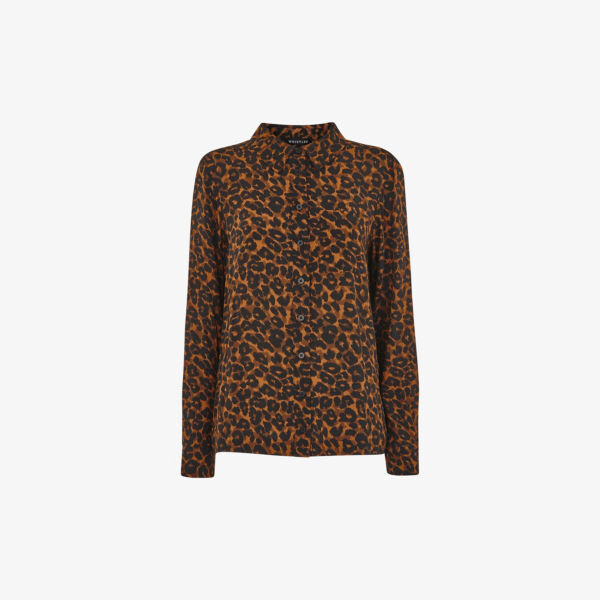 Классическая рубашка из вискозы с леопардовым принтом Whistles, мультиколор
Классическая рубашка из вискозы с леопардовым принтом Whistles, мультиколор