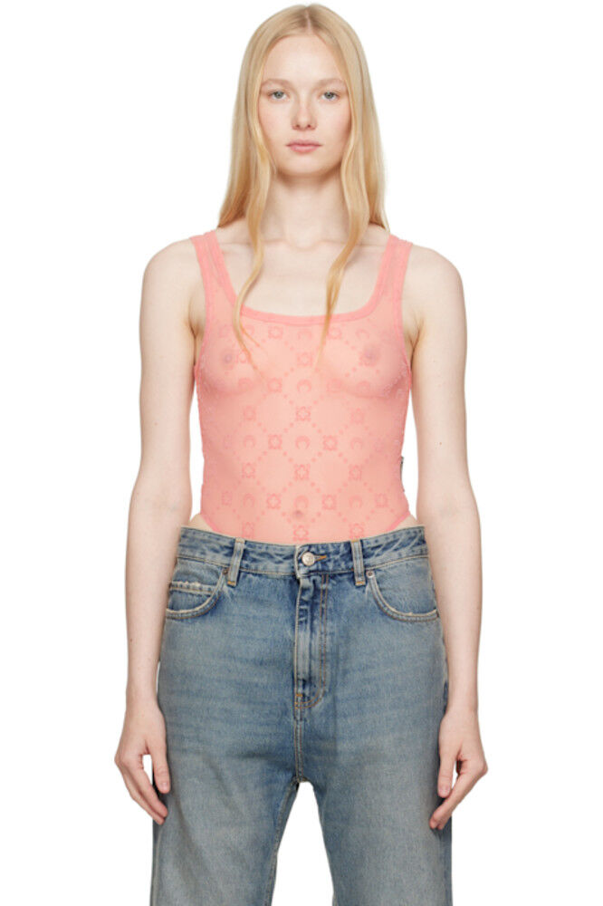 SSENSE Эксклюзивный розовый боди из переработанной сетчатой ткани Marine Serre
SSENSE Эксклюзивный розовый боди из переработанной сетчатой ткани Marine Serre