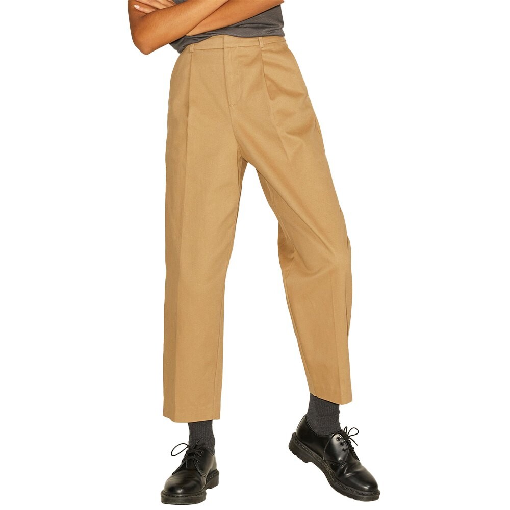 Брюки Jack & Jones Lykke Relaxed JJXX High Waist Chino, зеленый 
Брюки Jack & Jones Lykke Relaxed JJXX High Waist Chino, зеленый