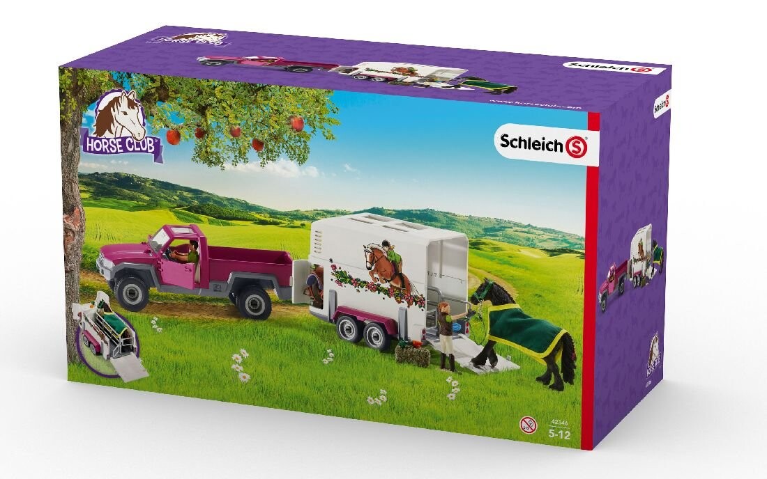 Schleich, Коллекционная фигурка, Пикап с прицепом для перевозки лошадей, 42346
Schleich, Коллекционная фигурка, Пикап с прицепом для перевозки лошадей, 42346