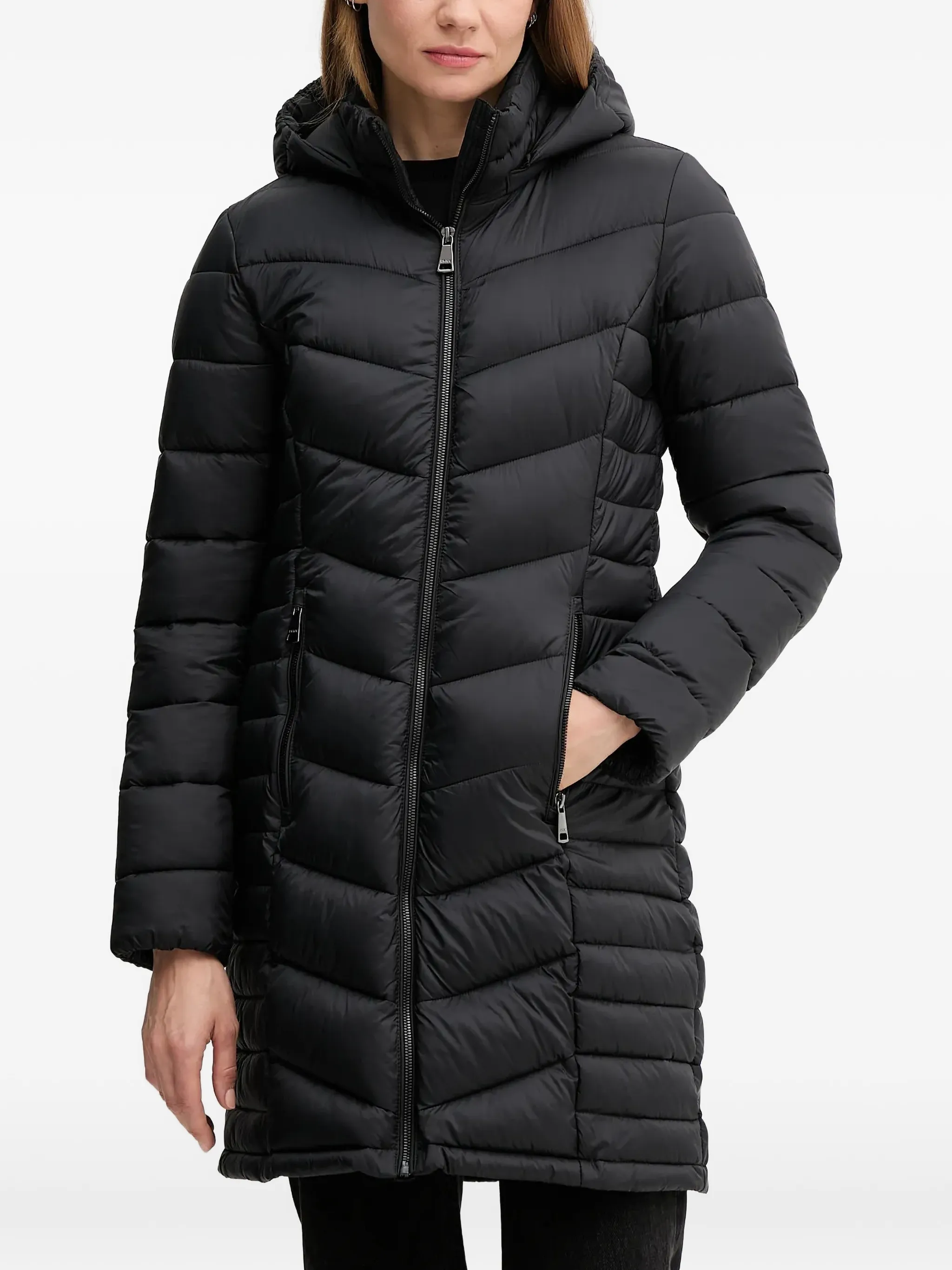 Дутая куртка с капюшоном Dkny, черный
Дутая куртка с капюшоном Dkny, черный