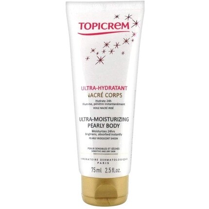 Ультраувлажняющее жемчужное тело для тела 75 мл, Topicrem
Ультраувлажняющее жемчужное тело для тела 75 мл, Topicrem