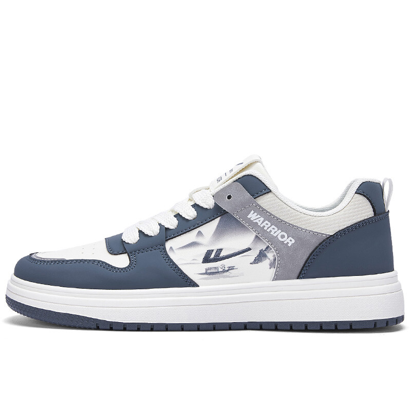 Кеды мужские, обувь для скейтбординга низкая бежевый/синий Warrior
Кеды мужские, обувь для скейтбординга низкая бежевый/синий Warrior