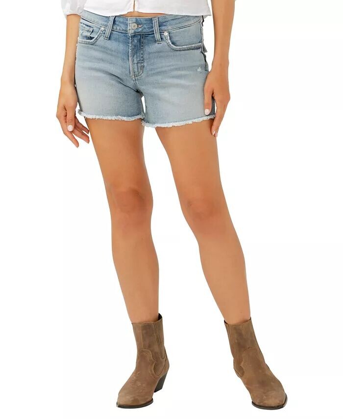 Женские шорты Suki средней посадки Curvy Fit Silver Jeans Co., синий
Женские шорты Suki средней посадки Curvy Fit Silver Jeans Co., синий