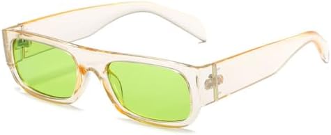 Винтажные прямоугольные солнцезащитные очки для женщин, модные очки в квадратной оправе для мужчин, классические панк-очки, очки с защитой от УФ-излучения UV400 MTZJH, C8lightbrown-green
Винтажные прямоугольные солнцезащитные очки для женщин, модные очки в квадратной оправе для мужчин, классические панк-очки, очки с защитой от УФ-излучения UV400 MTZJH, C8lightbrown-green