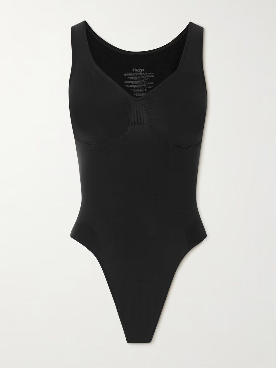 Бесшовное Боди-стринги с Круглым Вырезом Skims, черный
Бесшовное Боди-стринги с Круглым Вырезом Skims, черный