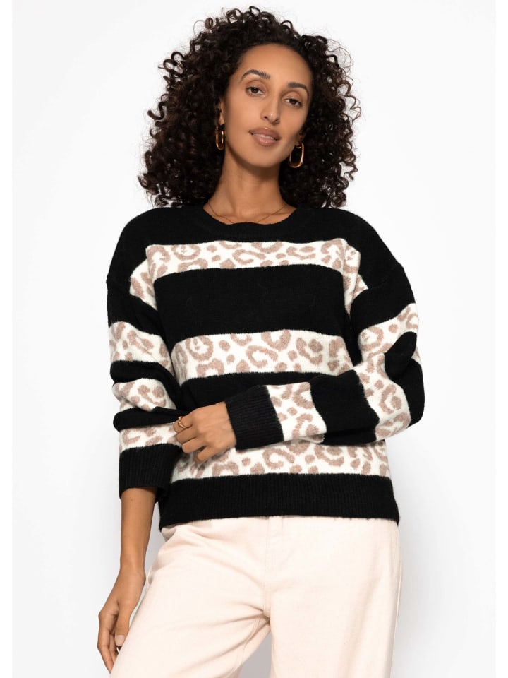Черный свитер в леопардовую полоску SASSYCLASSY
Черный свитер в леопардовую полоску SASSYCLASSY