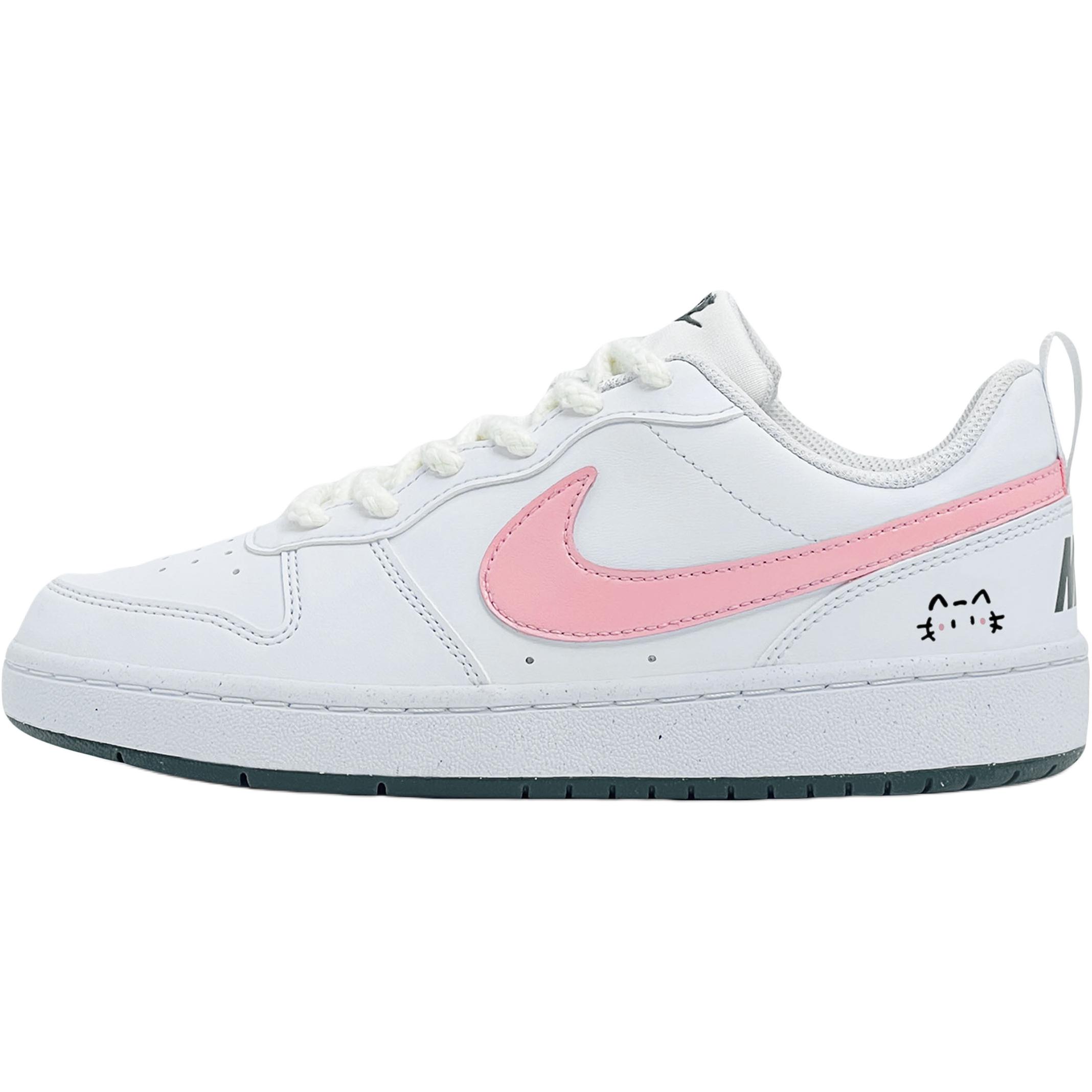 Детские, подростковые, противоскользящие, износостойкие, низкие кроссовки для скейтбординга Court Borough Nike, белый/розовый
Детские, подростковые, противоскользящие, износостойкие, низкие кроссовки для скейтбординга Court Borough Nike, белый/розовый