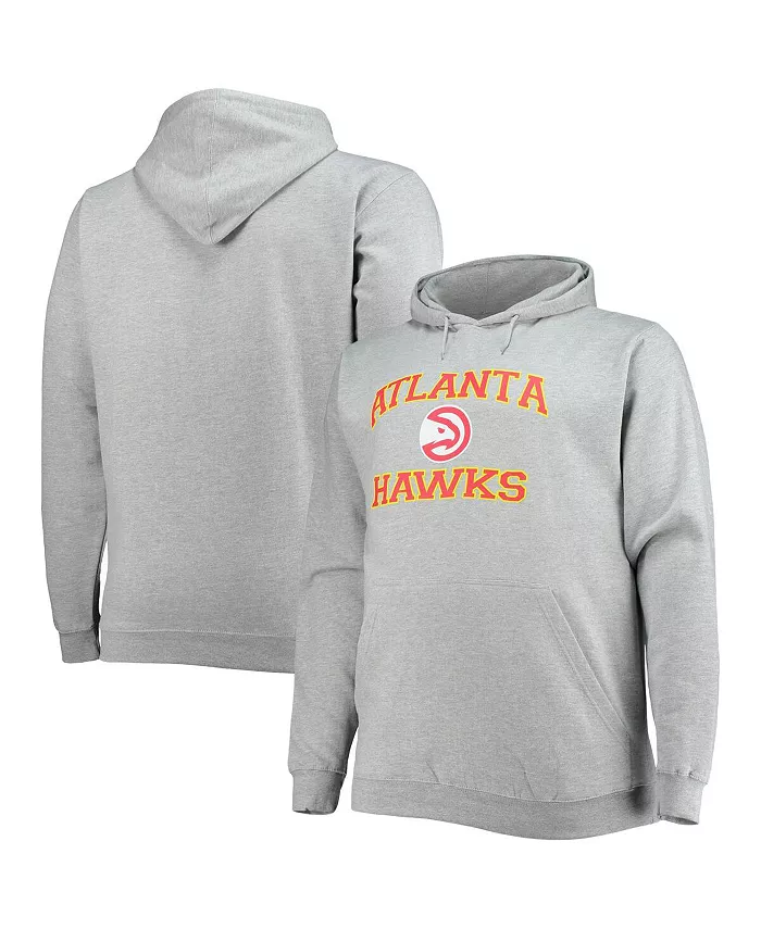 Мужская толстовка с капюшоном Atlanta Hawks Big and Tall Heart and Soul, меланжево-серая Profile
Мужская толстовка с капюшоном Atlanta Hawks Big and Tall Heart and Soul, меланжево-серая Profile
