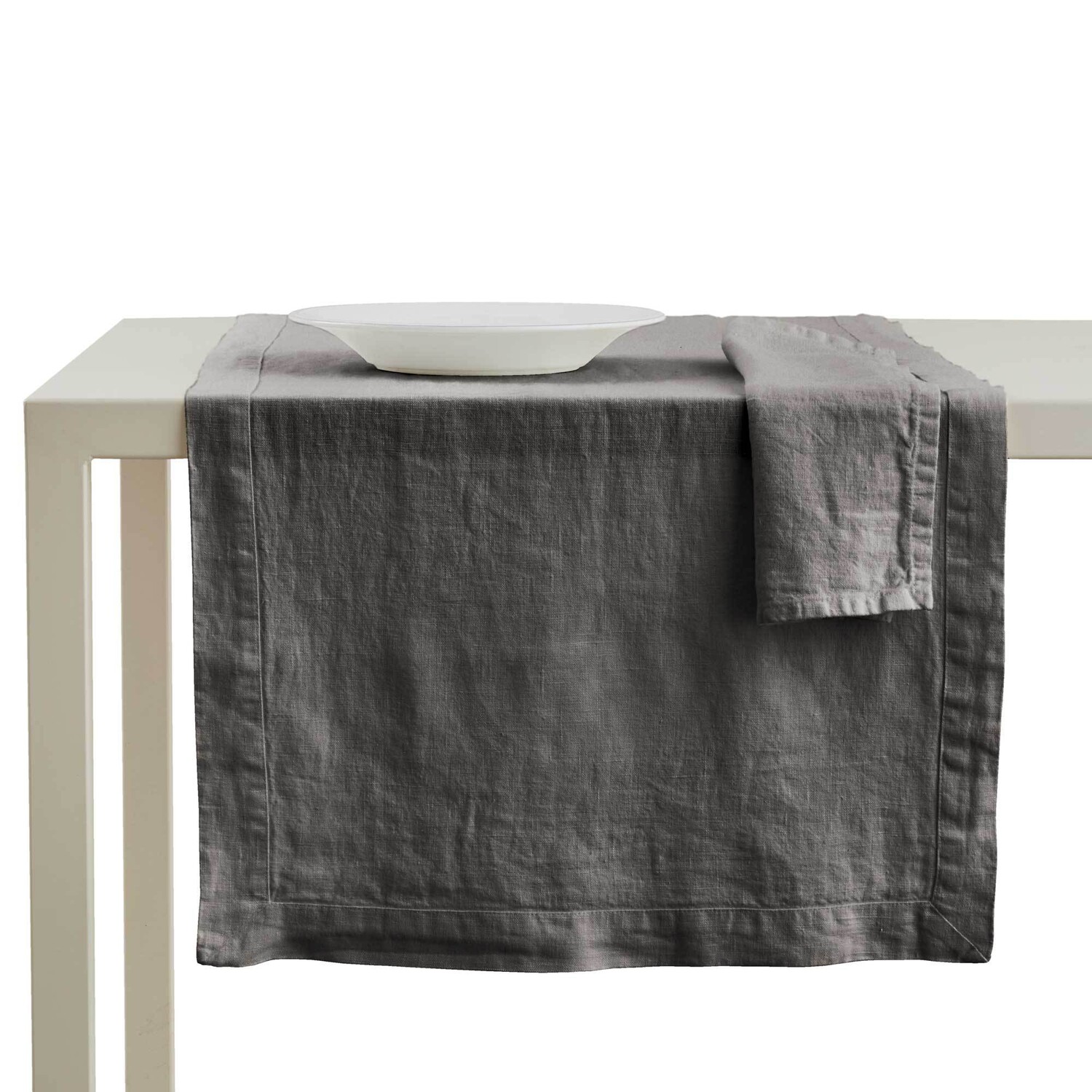 Дорожка на стол из чистого льна, без глажки - Андромеда Lisola Stone, цвет Grigio Scuro (Grisaglia)
Дорожка на стол из чистого льна, без глажки - Андромеда Lisola Stone, цвет Grigio Scuro (Grisaglia)