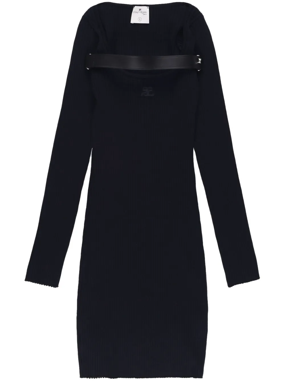 Платье мини Racer Courrèges, черный 
Платье мини Racer Courrèges, черный