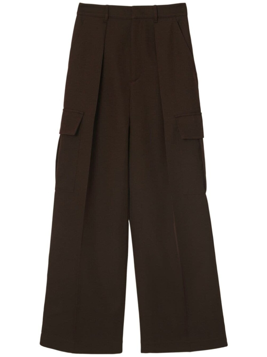 Burberry шерстяные брюки карго широкого кроя, коричневый
Burberry шерстяные брюки карго широкого кроя, коричневый