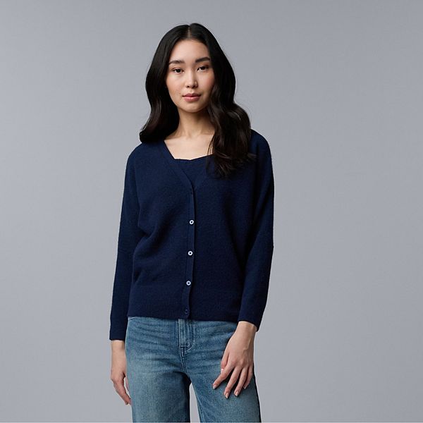 Женский кардиган из смесового кашемира Simply Vera Vera Wang, Liberty Navy
Женский кардиган из смесового кашемира Simply Vera Vera Wang, Liberty Navy