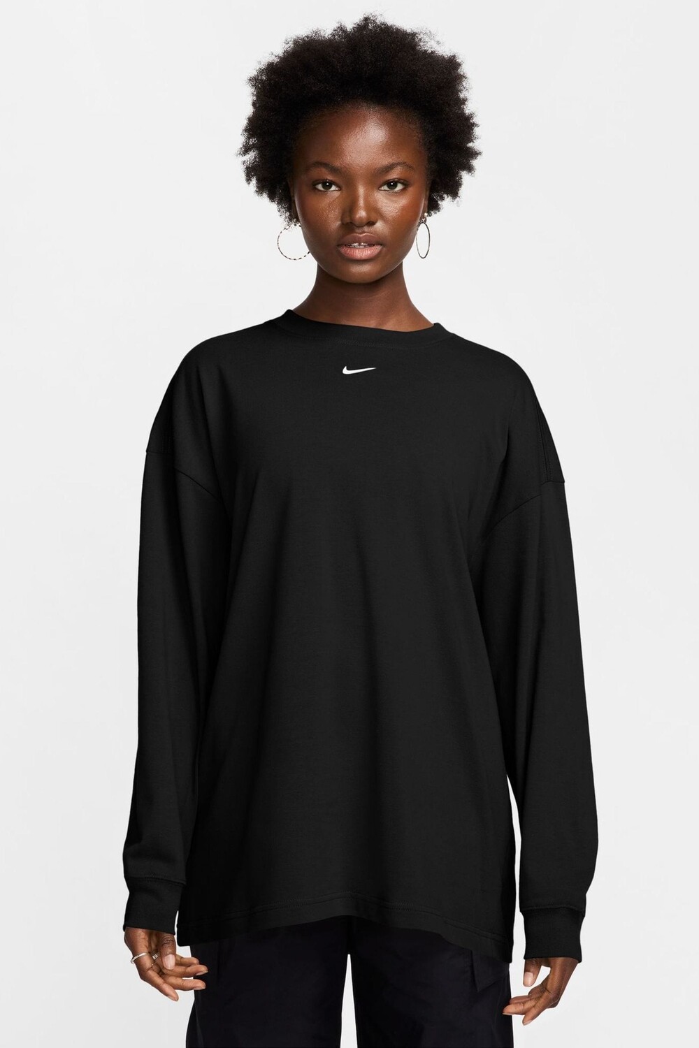Футболка свободного кроя из 100% хлопка с длинными рукавами Nike, черный
Футболка свободного кроя из 100% хлопка с длинными рукавами Nike, черный