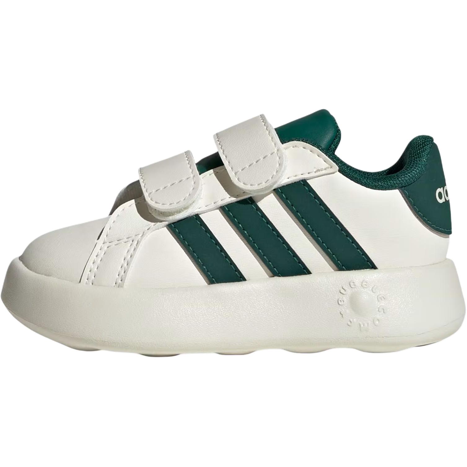 Adidas Grand Court 2.0 низкие детские ботинки white green для малышей
Adidas Grand Court 2.0 низкие детские ботинки white green для малышей