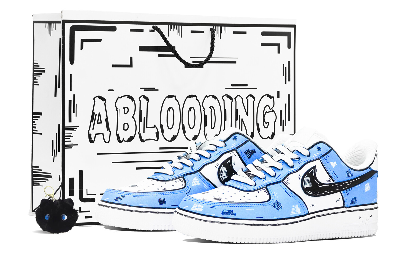 Мужские кроссовки для скейтбординга Nike Air Force 1, Синий 
Мужские кроссовки для скейтбординга Nike Air Force 1, Синий