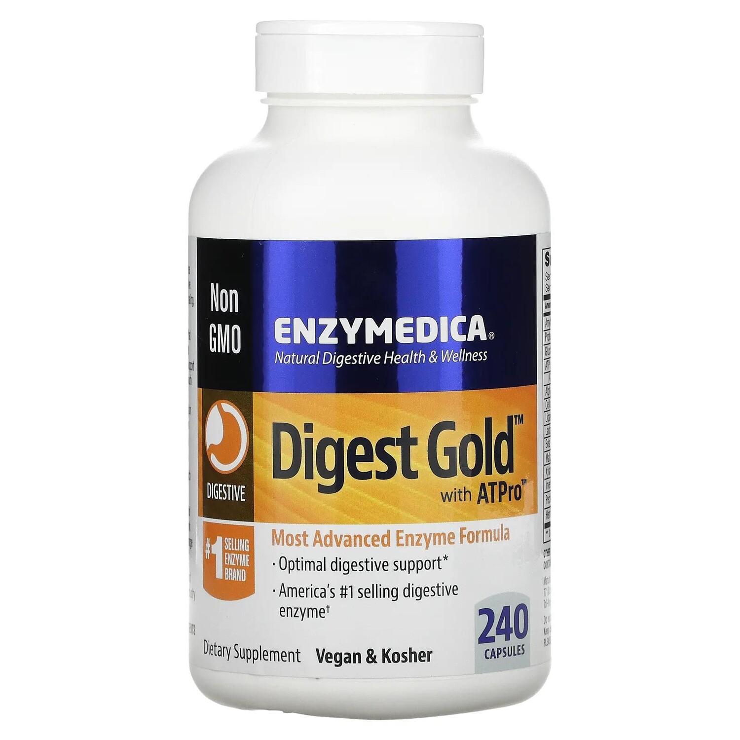 Enzymedica Digest Gold c ATPro 240 капсул
Enzymedica Digest Gold c ATPro 240 капсул