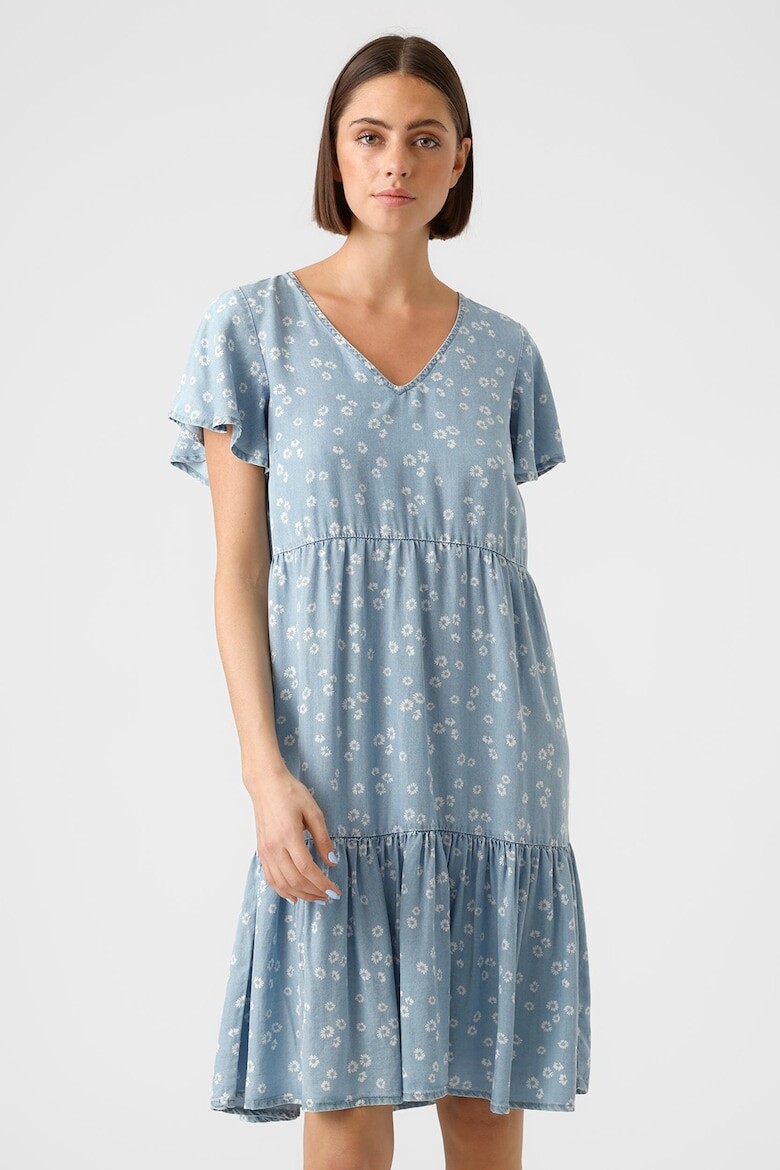 Платье с оборками и цветочным принтом Vero Moda, синий
Платье с оборками и цветочным принтом Vero Moda, синий