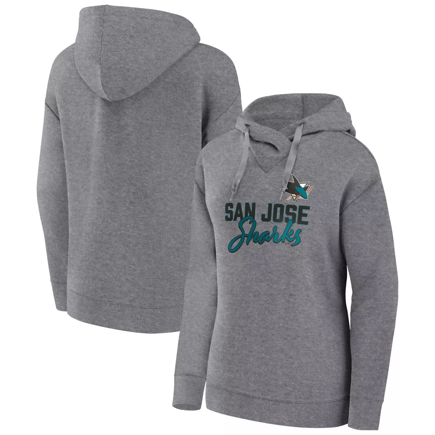 Женский пуловер с капюшоном Fanatics с логотипом Heather Grey San Jose Sharks Script Favorite Fanatics
Женский пуловер с капюшоном Fanatics с логотипом Heather Grey San Jose Sharks Script Favorite Fanatics