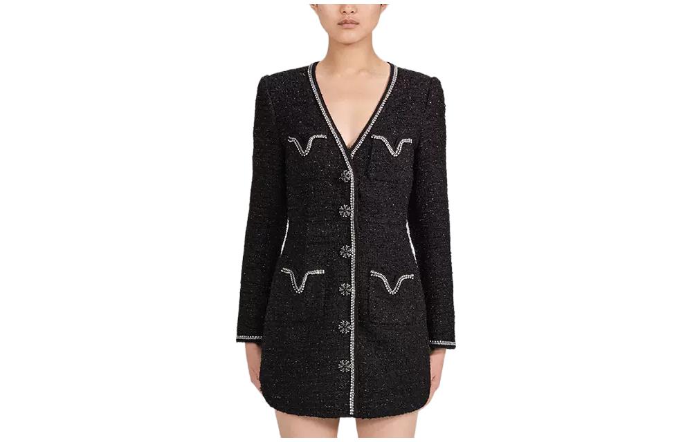 Self Portrait Футболка с длинным рукавом Женская Черная
Self Portrait Футболка с длинным рукавом Женская Черная