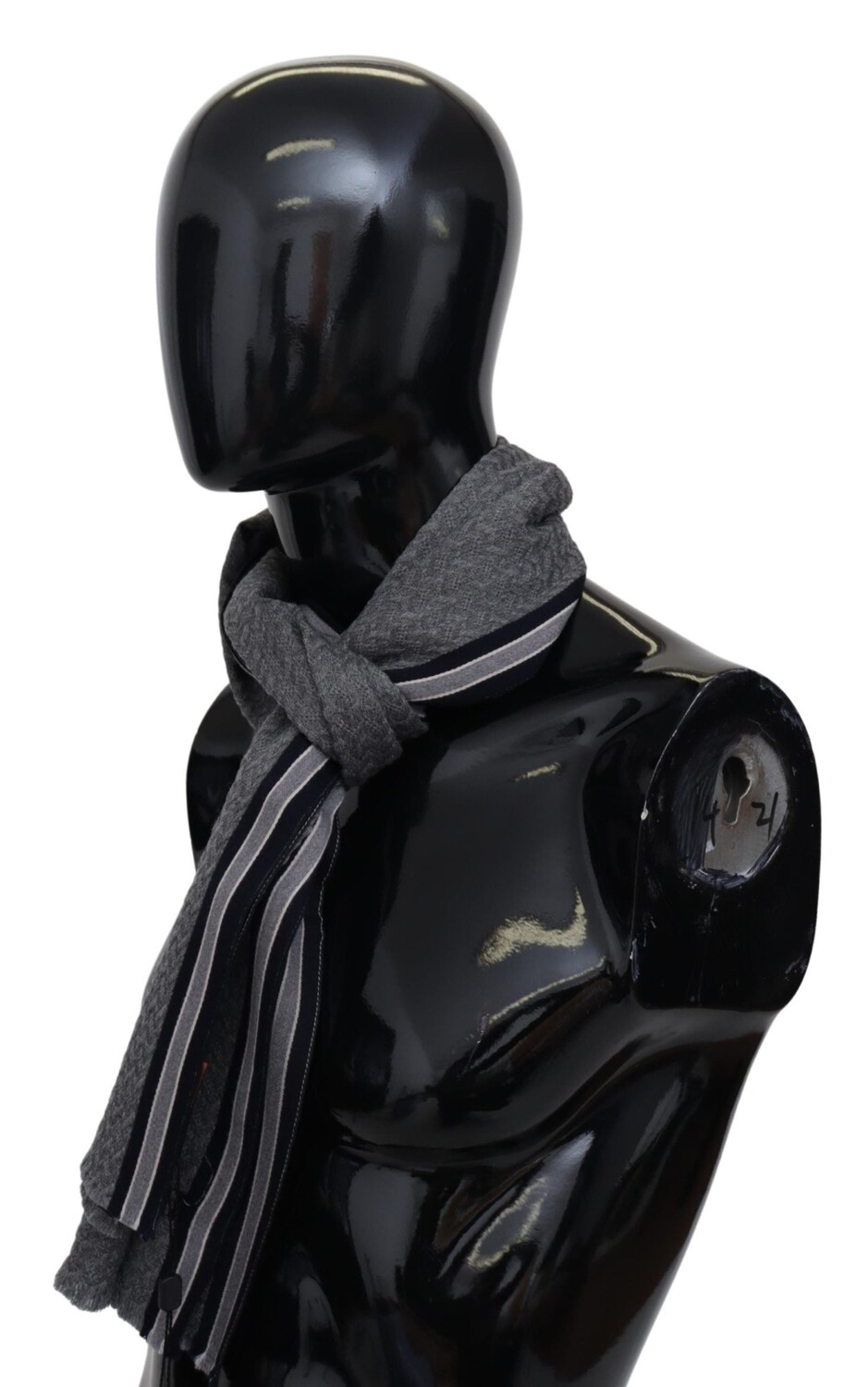 Мужской шарф унисекс из 100% шерсти с узором в полоску Missoni, серый
Мужской шарф унисекс из 100% шерсти с узором в полоску Missoni, серый