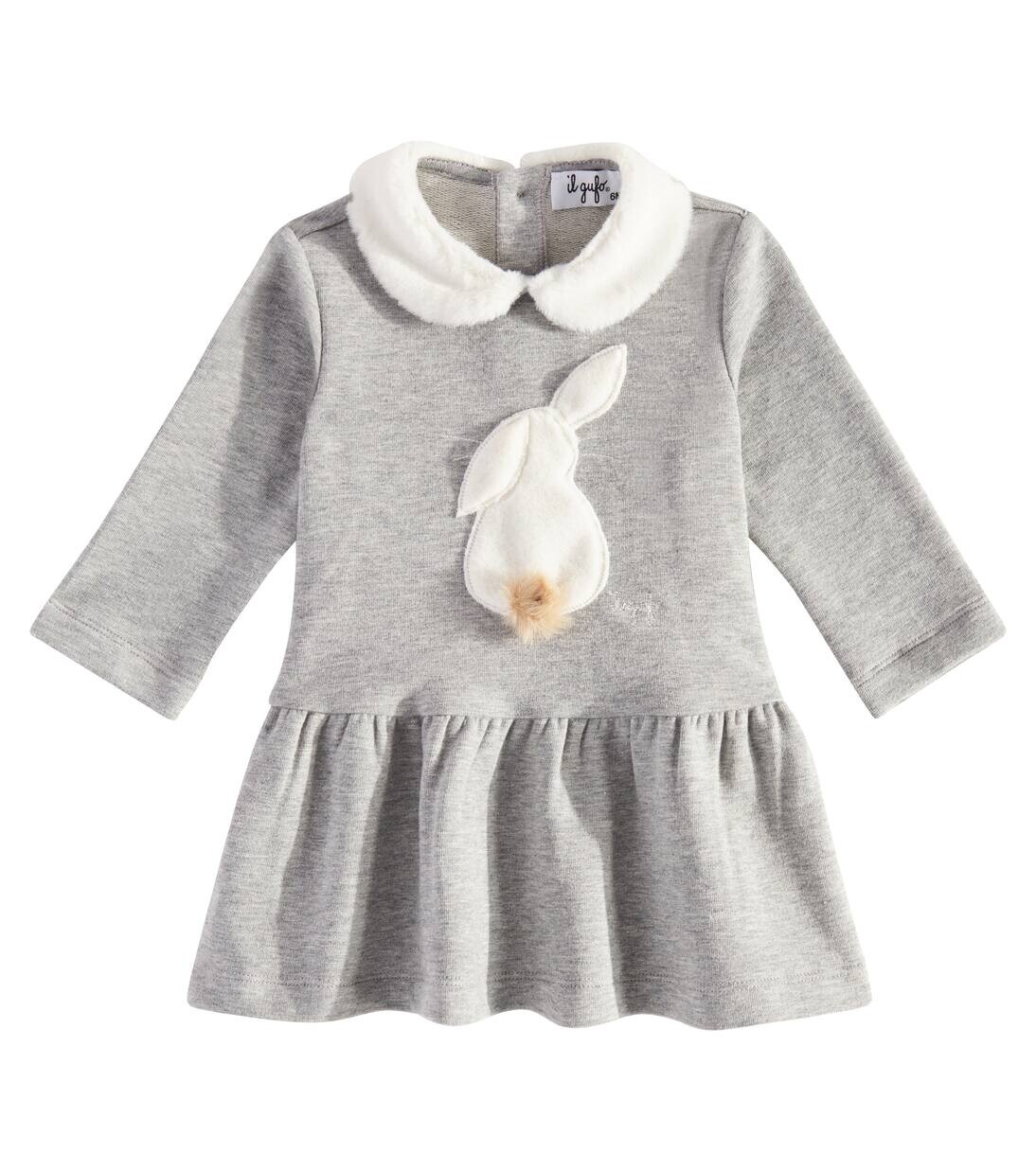 Детское флисовое платье с аппликацией Il Gufo, серый
Детское флисовое платье с аппликацией Il Gufo, серый