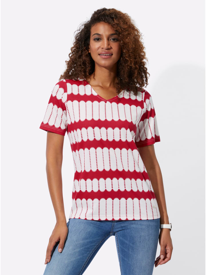 Рубашка с короткими рукавами с принтом красного и экрю WITT WEIDEN
Рубашка с короткими рукавами с принтом красного и экрю WITT WEIDEN