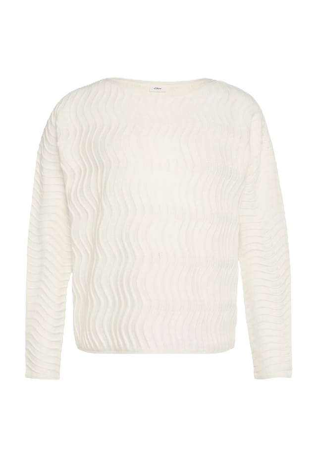 Тонкий вязаный свитер с рукавами «летучая мышь» S.Oliver Black Label, белый
Тонкий вязаный свитер с рукавами «летучая мышь» S.Oliver Black Label, белый