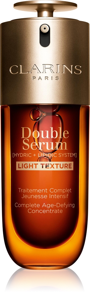 Двойная сыворотка легкой текстуры интенсивной сыворотки с антивозрастным эффектом Clarins, 50 мл
Двойная сыворотка легкой текстуры интенсивной сыворотки с антивозрастным эффектом Clarins, 50 мл