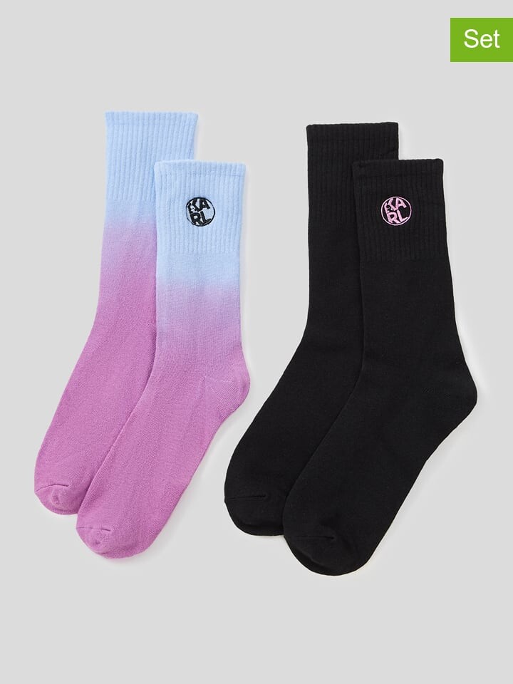Носки Karl Lagerfeld 2er Set, цвет pink/schwarz
Носки Karl Lagerfeld 2er Set, цвет pink/schwarz