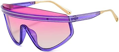 Солнцезащитные очки-щитки One Piece для женщин, винтажные, увеличенного размера, в полуободковой оправе, в полоску, мужские, цвета шампанского, черные MTZJH, Purple Yellow
Солнцезащитные очки-щитки One Piece для женщин, винтажные, увеличенного размера, в полуободковой оправе, в полоску, мужские, цвета шампанского, черные MTZJH, Purple Yellow