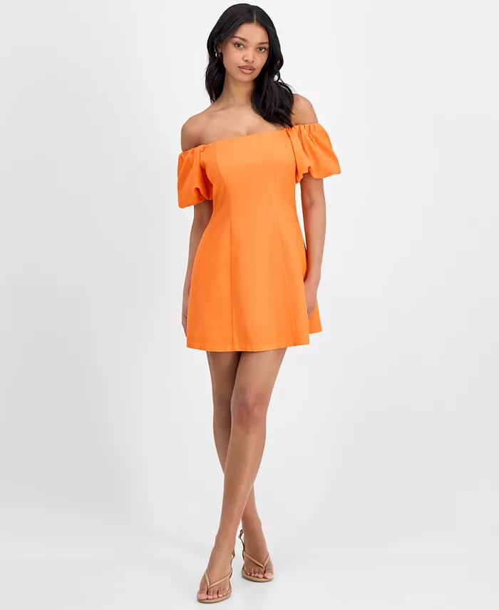 Женское платье с открытыми плечами, рукавами-фонариками и силуэтом трапеция Bar III, оранжевый
Женское платье с открытыми плечами, рукавами-фонариками и силуэтом трапеция Bar III, оранжевый