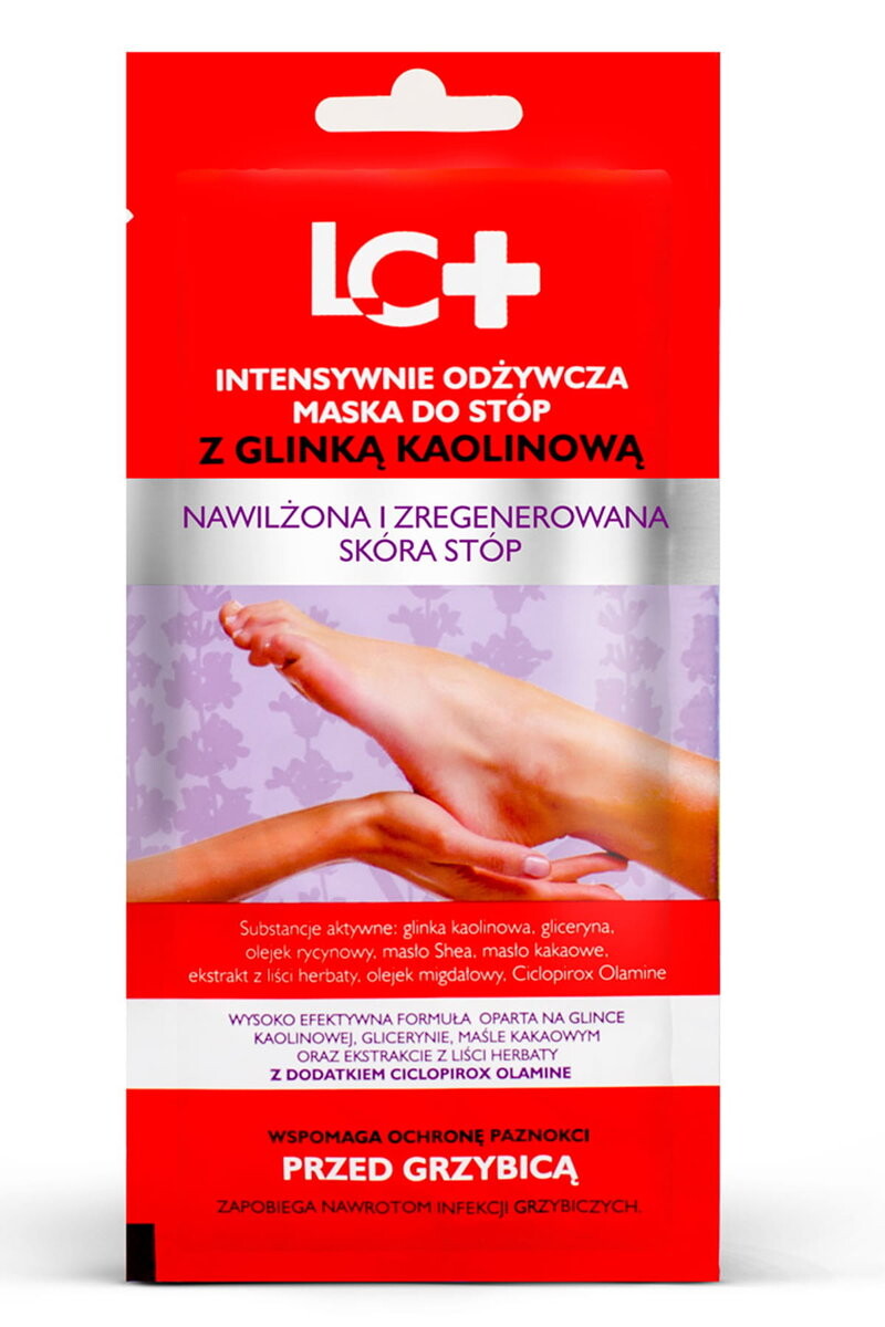 LC+, Маска для ног питательная с каолиновой глиной, защита от микоза 
LC+, Маска для ног питательная с каолиновой глиной, защита от микоза