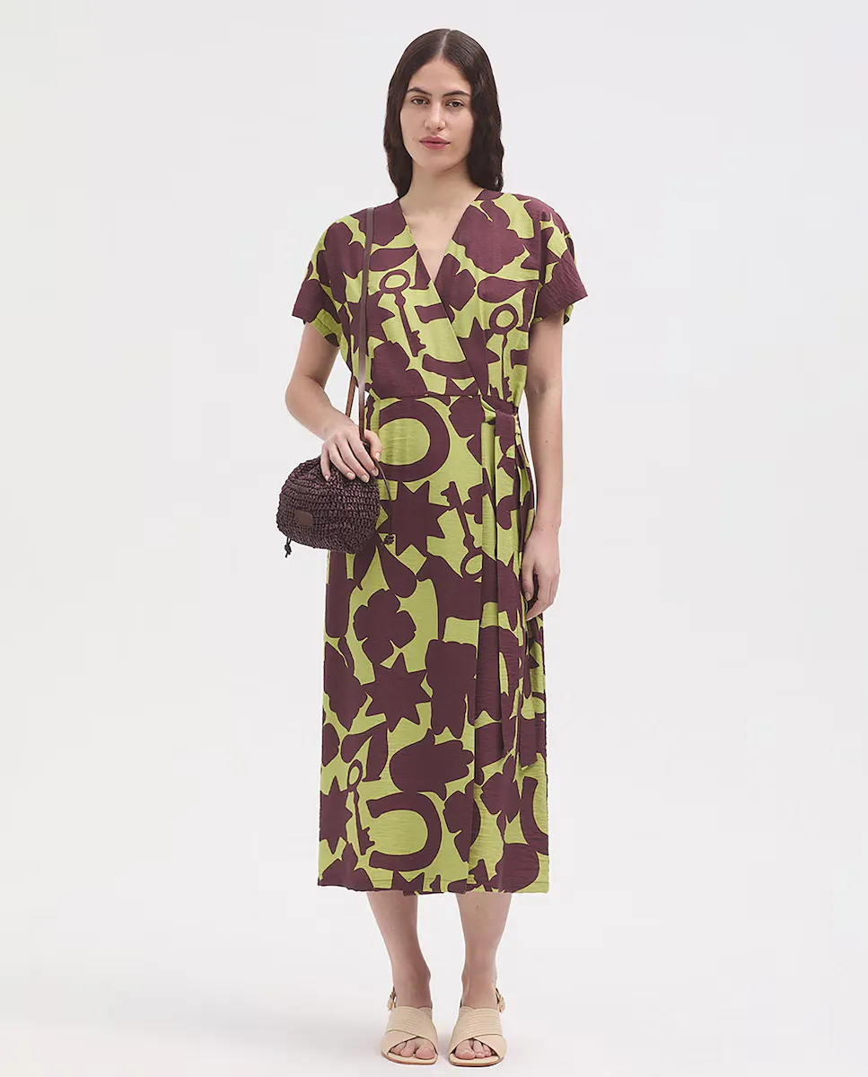 Миди-платье с коротким рукавом и принтом Nice Things, зеленый
Миди-платье с коротким рукавом и принтом Nice Things, зеленый