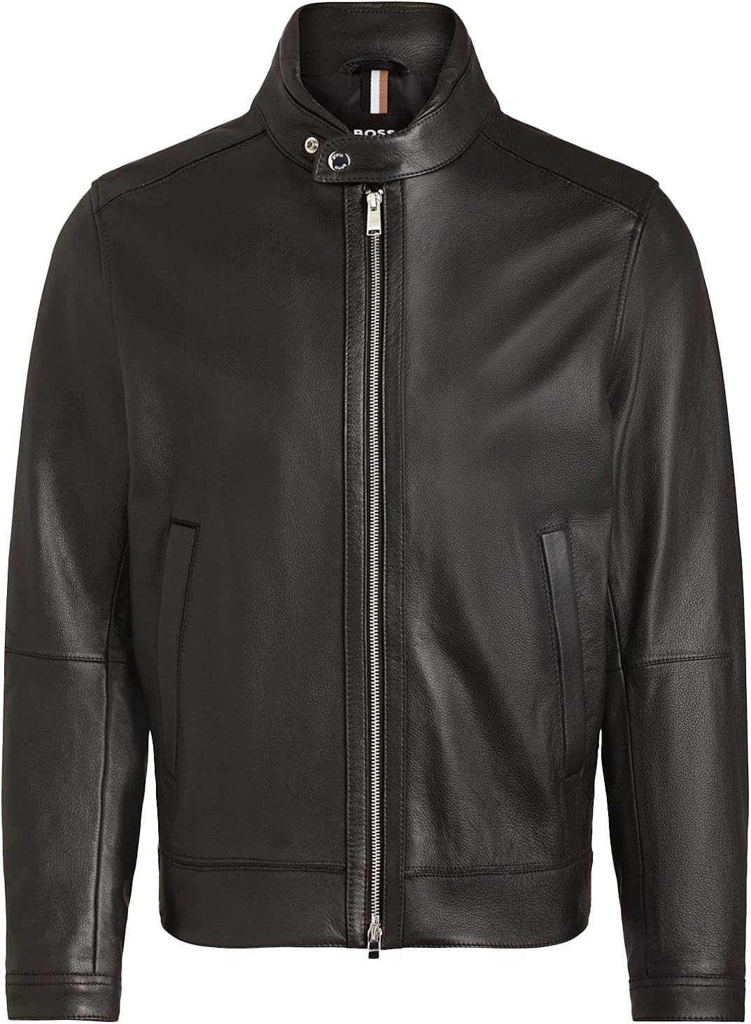 Мужская кожаная куртка-бомбер Hugo Boss Mansell 2, черная, Черный, Мужская кожаная куртка-бомбер Hugo Boss Mansell 2, черная 
Мужская кожаная куртка-бомбер Hugo Boss Mansell 2, черная, Черный, Мужская кожаная куртка-бомбер Hugo Boss Mansell 2, черная