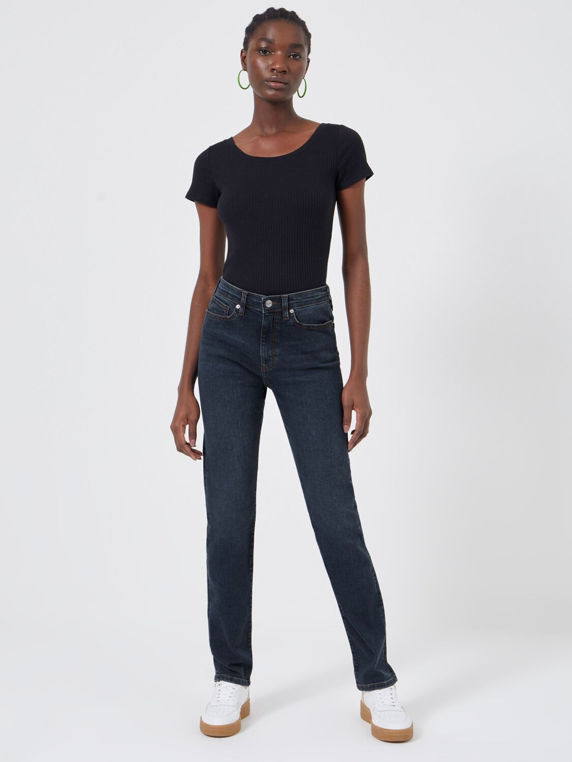 Джинсы узкие стрейч French Connection, потертые, черные
Джинсы узкие стрейч French Connection, потертые, черные