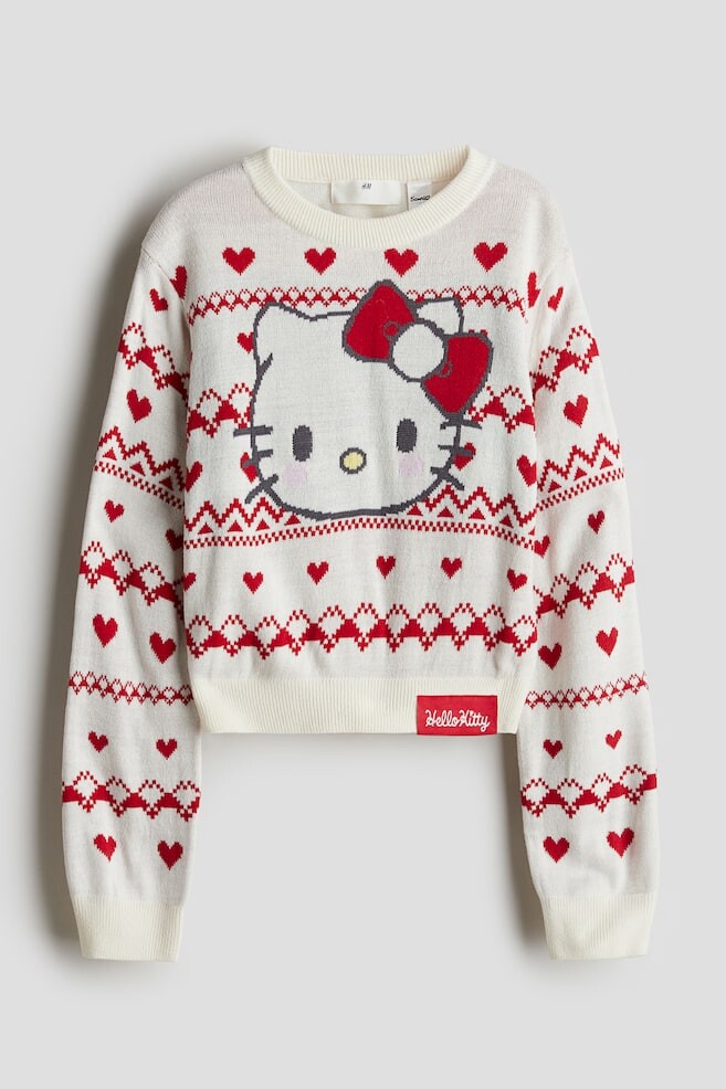 Свитер жаккардовой вязки H&M, белый
Свитер жаккардовой вязки H&M, белый