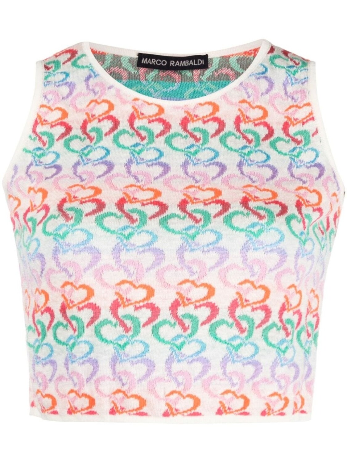 Marco Rambaldi укороченный топ вязки интарсия, белый
Marco Rambaldi укороченный топ вязки интарсия, белый